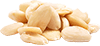 blanched almonds and