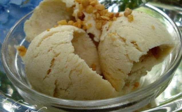 Banana in brown sugar ice cream