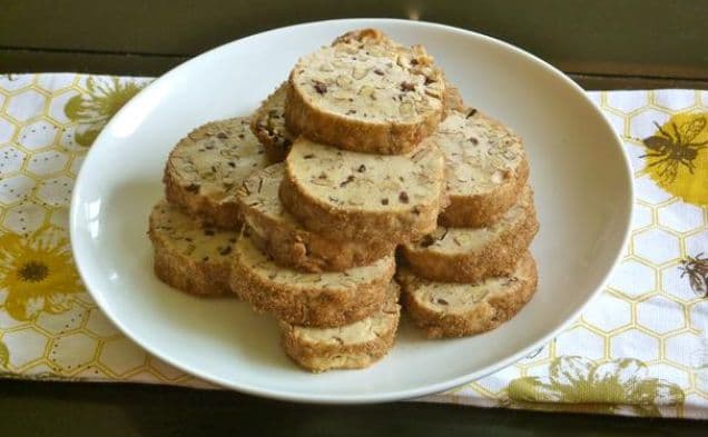 Cacao-Pecan Shortbread Cookies