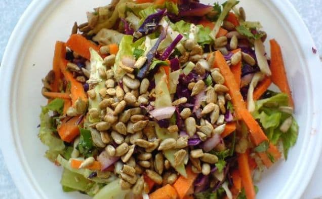 Carrot and Cabbage Salad With Coriander+cumin Dry Rub