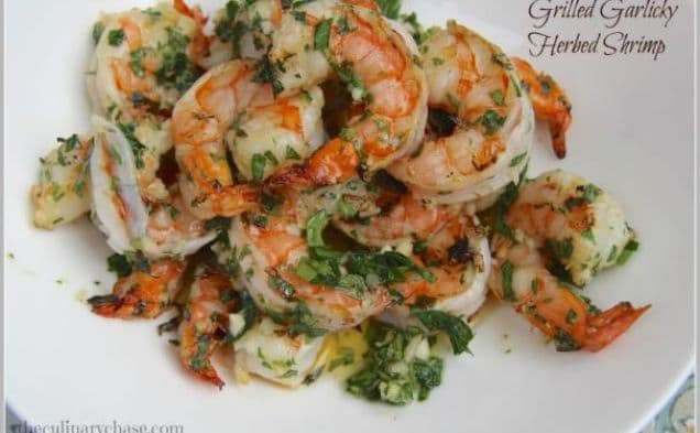 Grilled Garlicky-Herbed Shrimp