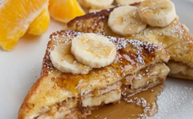 Peanut Butter Banana French Toast