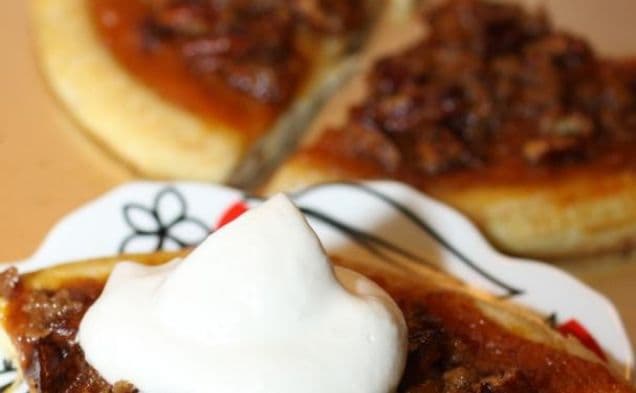 Pecan Pumpkin Pie Dessert Pizza with Maple Whipped Cream