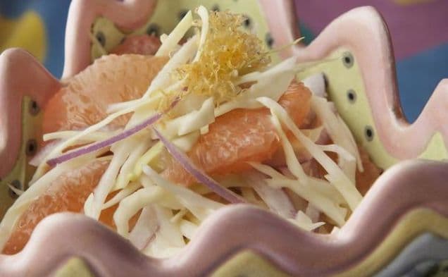 Pink Grapefruit Slaw