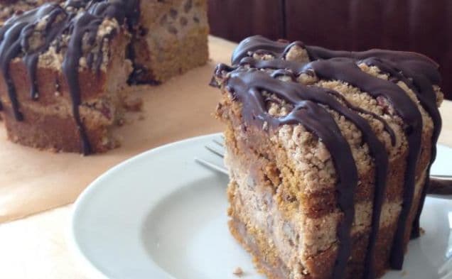 Pumpkin Pecan Streusel Cake - gluten free, soy free, vegan