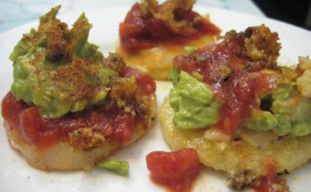 Tex-Mex Polenta Rounds with Chunky Guacamole