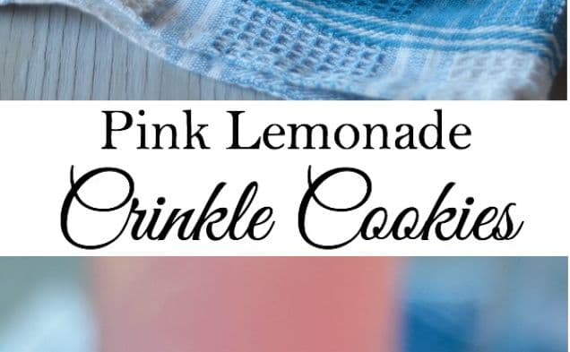 Pink Lemonade Crinkle Cookies